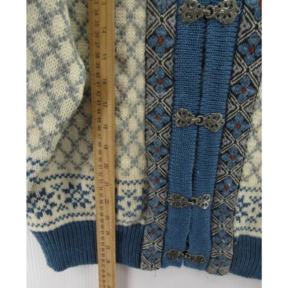 VINTAGE Dale Of Norway Sweater Medium Skandia Cardigan Nordic Ski - Picture 6 of 12